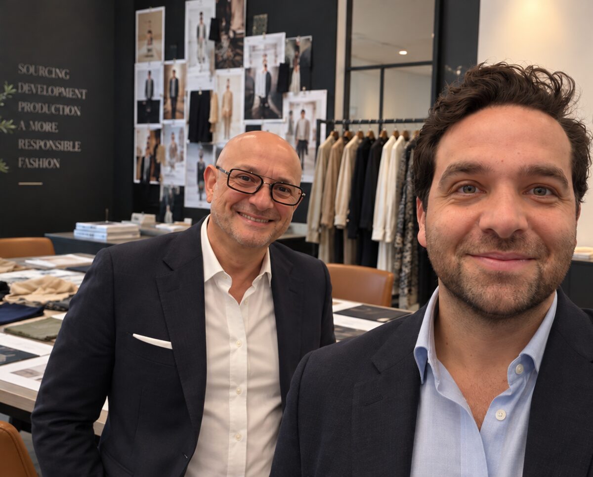 Gérard Giuly et Anthony Giuly dans le showroom CEHP